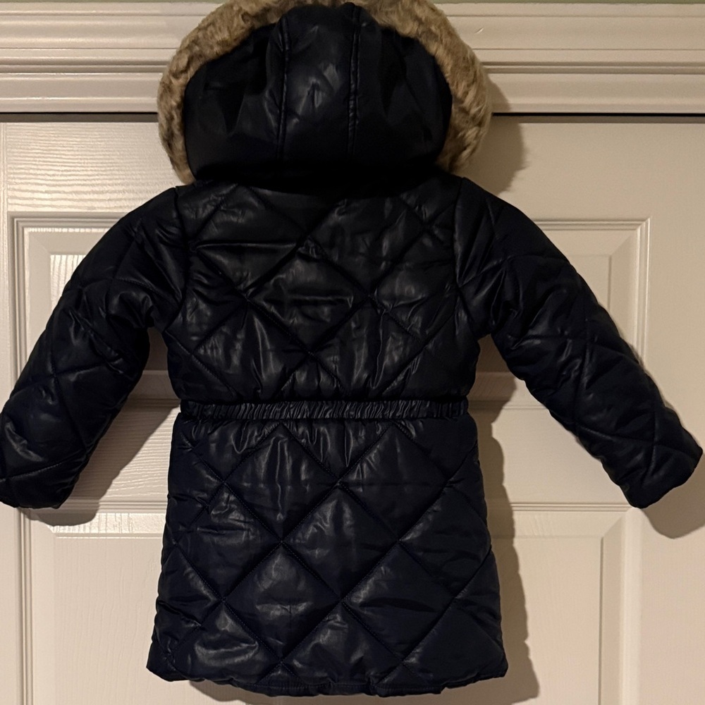 Tommy Hilfiger Girls Navy Puffer Jacket - Picture 7 of 9